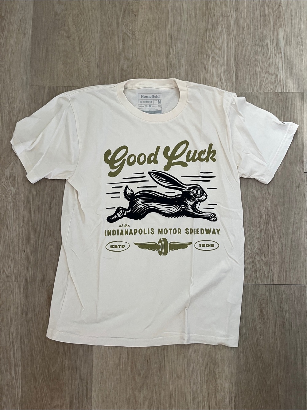 Homefield 'Good Luck' Indianapolis Motor Speedway Graphic Tee - Men’s Medium